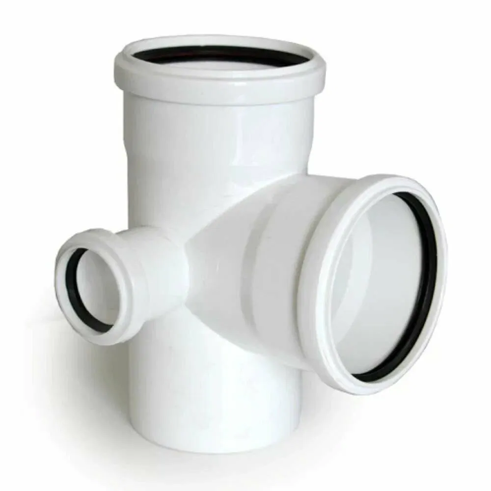 Крестовина ПП двухплоскостная D 110х110х 50/87° левая бел. бесшумная РосТурПласт